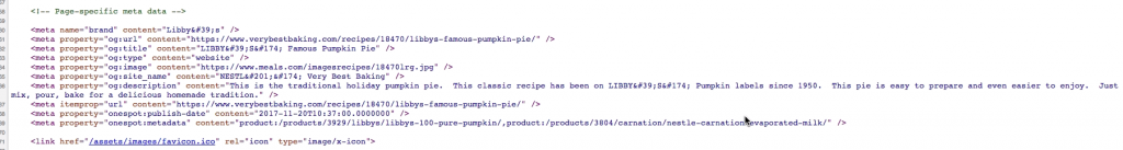 recipe structured data markup example